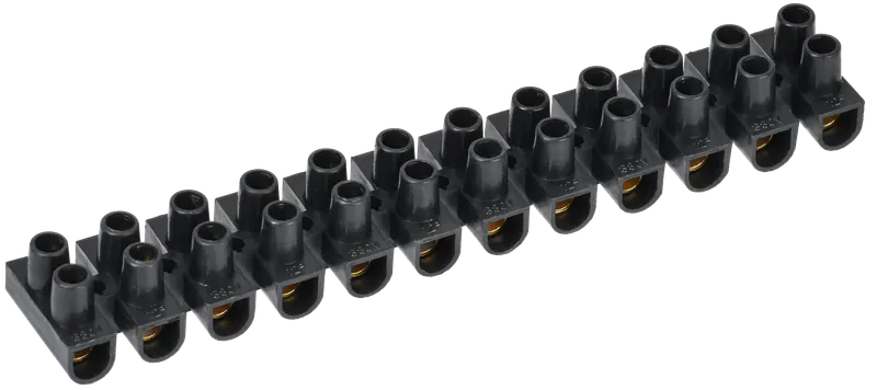 Screw-type terminal clips ZVI-15 4,0-10mm2 12steam IEK black