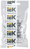 Скоба 10мм плоская пластиковая (100шт) IEK1