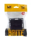 BRITE Computer double socket RJ45 Cat.5e PK10-2-BrB black IEK6