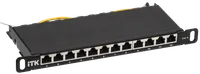 ITK 0,5U патч-панель кат.6 STP 12 портов 10" (Dual IDC)