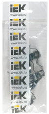 Скоба металлическая двухлапковая d=25-26мм (10шт/упак) IEK2