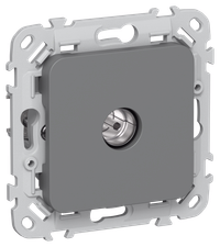 FLITE Розетка TV экранированная оконечная тип M РТВм-1-1-1-ФлМА мокрый асфальт IEK