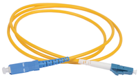 ITK Оптический коммутационный переходной шнур (патч-корд), для одномодового кабеля (SM), 9/125 (OS2), LC/UPC-SC/UPC, одинарного исполнения (Simplex), LSZH, 20м