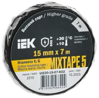 MIXTAPE 5 Electrical tape Cotton 15mm 7m IEK