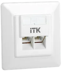 ITK Внутренняя информационная розетка RJ45 кат.5E UTP 2 порта