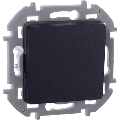 INSPIRIA Переключатель 1-клавишный схема 6 10АХ безвинтовые зажимы антрацит