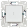 SKANDY Выключатель 1-клавишный проходной с индикацией 10А SK-V08W арктический белый IEK2