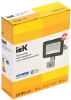 LED floodlight SDO 07-20D gray with Motion Sensor IP44 IEK1