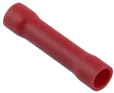 The connecting sleeve is designed for butt jointing of copper wires using the crimping method.
