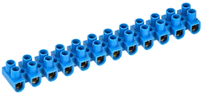 Screw-type terminal clips ZVI-5 1,5-4,0mm2 2x12steam IEK blue 