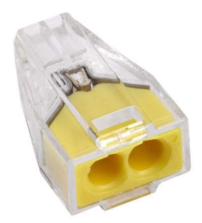 Строительно-монтажная клемма СМК 773-322 желтая (4шт/упак) IEK