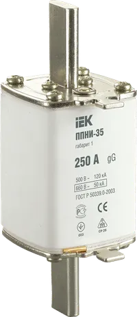 Fuse link PPNI-35(NH type), size 1, 250A IEK