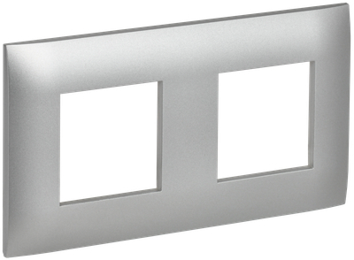 SKANDY Рамка 2-местная SK-F02S серебряный IEK