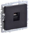 BRITE Розетка компьютерная RJ45 кат.5E РК10-БрЧ черный IEK0