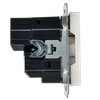 BRITE Розетка 1-местная с заземлением с защитными шторками 16А с USB A+A 5В 2,1А РЮш10-1-БрБ белый IEK3