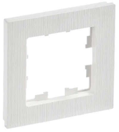 BRITE Frame 1-gang RU-1-Br white corrugated IEK