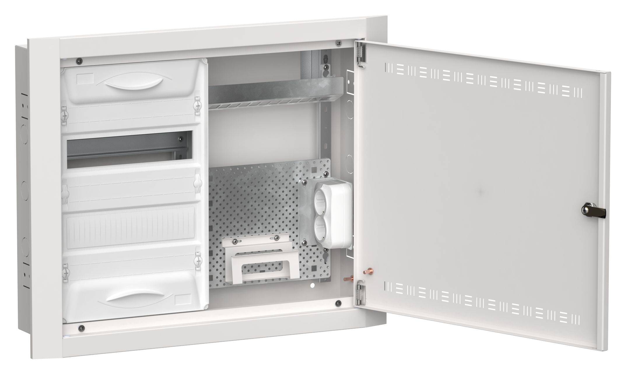 TITAN 5 Корпус комбинированный ЩРв-24 (2х24) 505х625х130мм IP30 белый IEK (TI5-51-V-2X024-30)