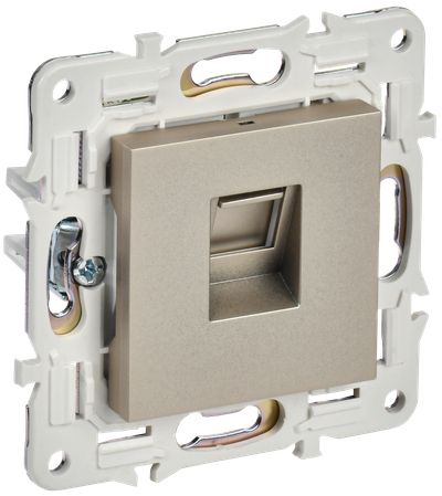 SKANDY Розетка компьютерная RJ45 кат.5E SK-K01Sh шампань IEK