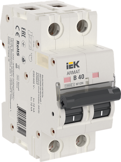 ARMAT Автоматический выключатель M10N 2P B 40А IEK