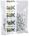 Скоба 6мм плоская пластиковая (100шт) IEK1
