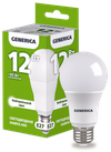 Лампа светодиодная A60 груша 12Вт 230В 4000К E27 GENERICA0