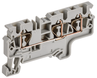 ARMAFIX Клемма пружинная CX4-3 4мм2 трехконтактная серая IEK