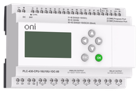 PLC 430 CPU module 4 DI 12 UI (0-10V/DI) 8 RO 2 AO (1 pcs 0-10 V and 1 pcs 0-20 mA) 220V AC with ONI screen