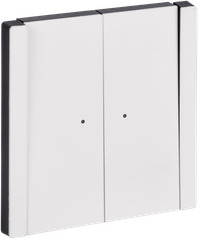 FORTE&PIANO Выключатель 2-клавишный проходной с индикацией 10А FP208M металл белый IEK