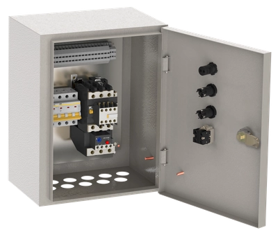 Ящик управления Я5141-1874 нереверсивный 1 фидер автоматический выключатель на каждый фидер c промежуточным реле и переключателем на автоматический режим 0,6А IEK