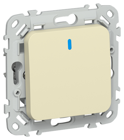 FLITE Выключатель 1-клавишный проходной с индикацией 10А ВС61-1-1-ФлН навахо IEK