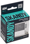 SKANDY Кнопка звонка с индикацией для отелей 10А SK-V17W арктический белый IEK1