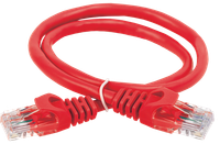 ITK Коммутационный шнур (патч-корд) кат. 6 UTP PVC 1м красный