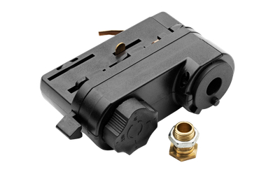 Электрический адаптер (шинопровод) черный LEDEL