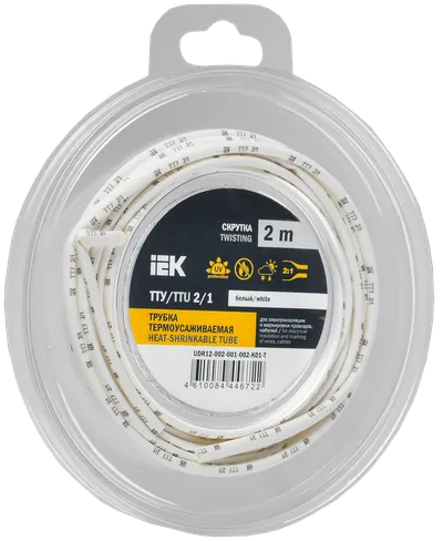 Heat shrink tubing TTU ng-LS 2/1 white (2m/pack) IEK