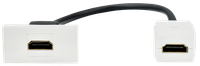 PRIMER РКМ-10-00-П Розетка HDMI M/M (1 модуль) белая IEK