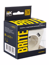 BRITE Розетка 1-местная с заземлением с защитными шторками 16А с USB A+A 5В 3,1А РЮш10-2-БрБ белый IEK6