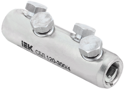 Shear head tinned connector SBL 120-300/4 35kV IEK