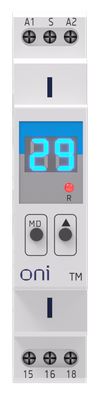 Реле времени многофункциональное TM с дисплеем 1 контакт 230В AC ONI1