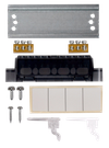 UNION Compact Корпус пластиковый ЩРН-П-4 IP41 белая дверь IEK5