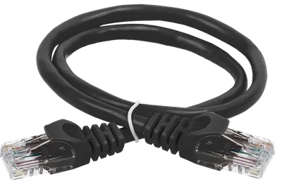 ITK Коммутационный шнур (патч-корд) кат.6 UTP PVC 10м черный