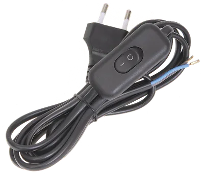 Опрессованные шнуры с выключателем позволяют заменить старые изношенные или поврежденные провода, вдохнуть "жизнь" в полюбившиеся изделия.