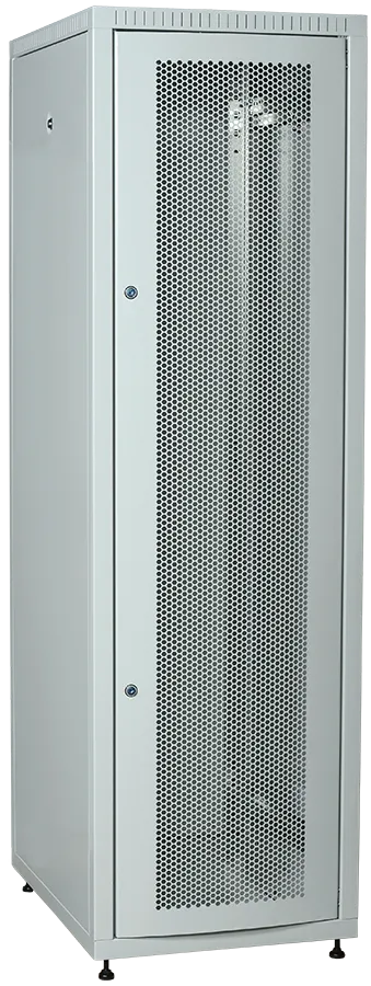 ITK LINEA E Шкаф напольный сетевой 19" 42U 600х800мм перфорированная передняя дверь задняя металлическая серый