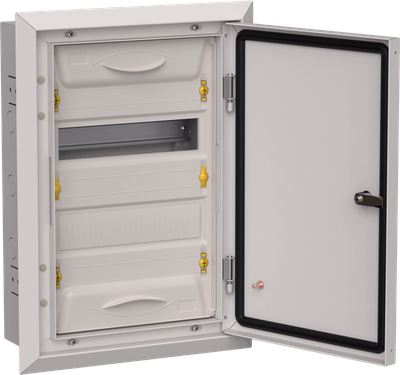 TITAN 5 Корпус металлический ЩРв-24 (1х24) 505х365х130мм IP31 серый (одна дверь) IEK