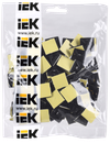 Площадка самоклеящаяся 20х20 черная под хомуты (100шт) IEK1