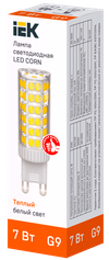Лампа светодиодная CORN капсула 7Вт 230В 3000К керамика G9 IEK2