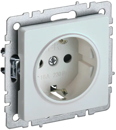 BRITE Socket with ground without shutters 16A PC11-1-0-BrP pearl IEK