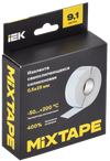 MIXTAPE PRO Изолента самослипающаяся силиконовая резиновая 0,5х25мм 9,1м 70 IEK1