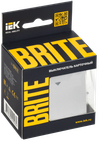 BRITE Выключатель карточный 30А ВС10-1-8-БрА алюминий IEK1