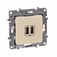 ETIKA Розетка USB A+A 15Вт слоновая кость