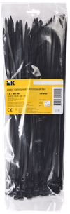 Хомут 7,6х400мм нейлон черный (100шт) IEK1